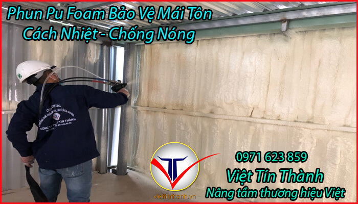 Phun Pu Foam Cách Nhiệt Giải Pháp Cho Mái Tôn Đã Sử Dụng Lâu